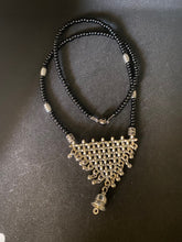 Load image into Gallery viewer, Kṛṣṇaḥ - Black Beads with Pendant
