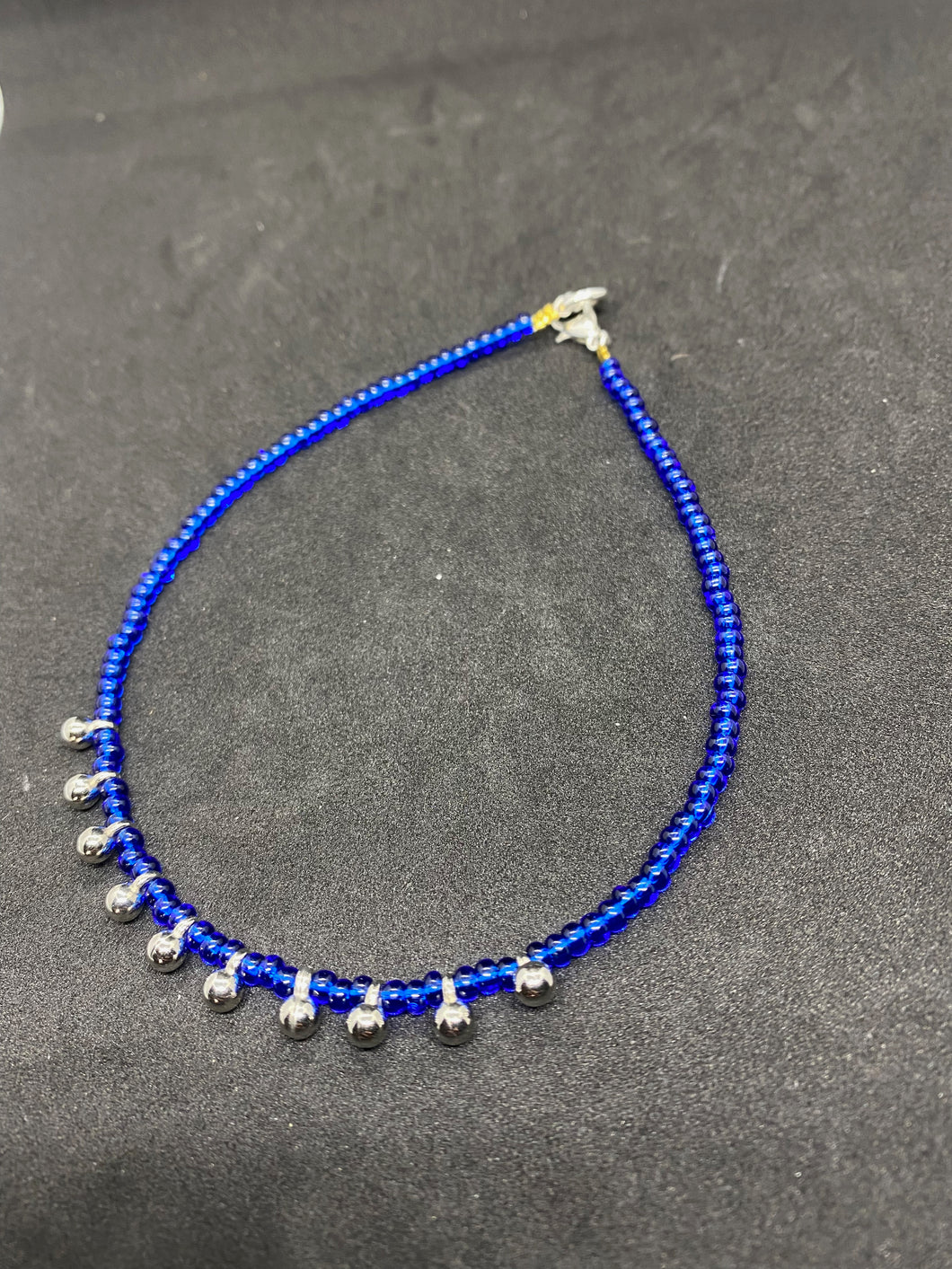 Anklet - Blue beads